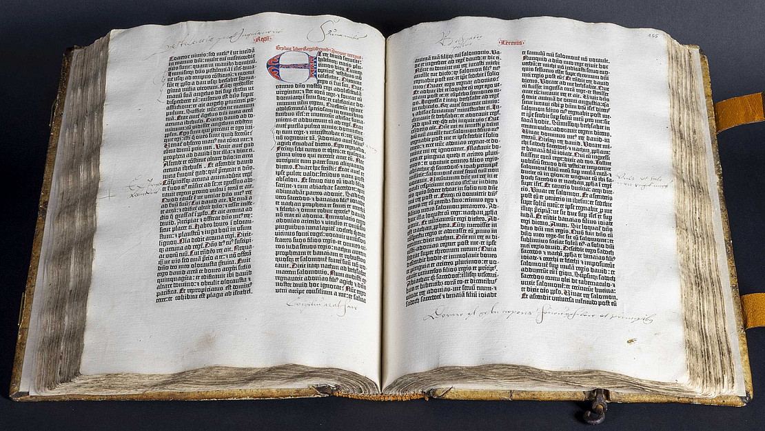 Das Foto zeigt Die Immenhäuser Gutenberg-Bibel