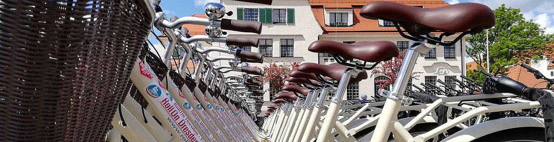 picture of bicycles lined up