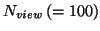 $N_{view}
\left(=100\right)$