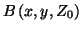 $B\left( x,y,Z_0 \right)$