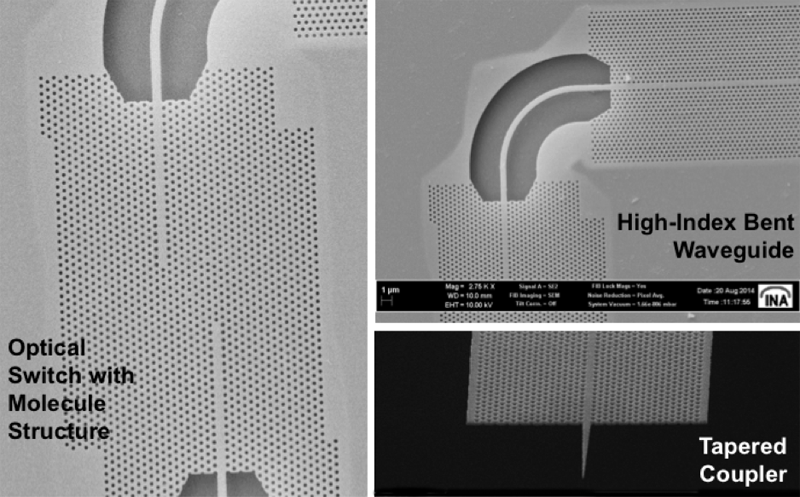 Optical switch on the basis of coupled nano cavities (in cooperation with Thales)