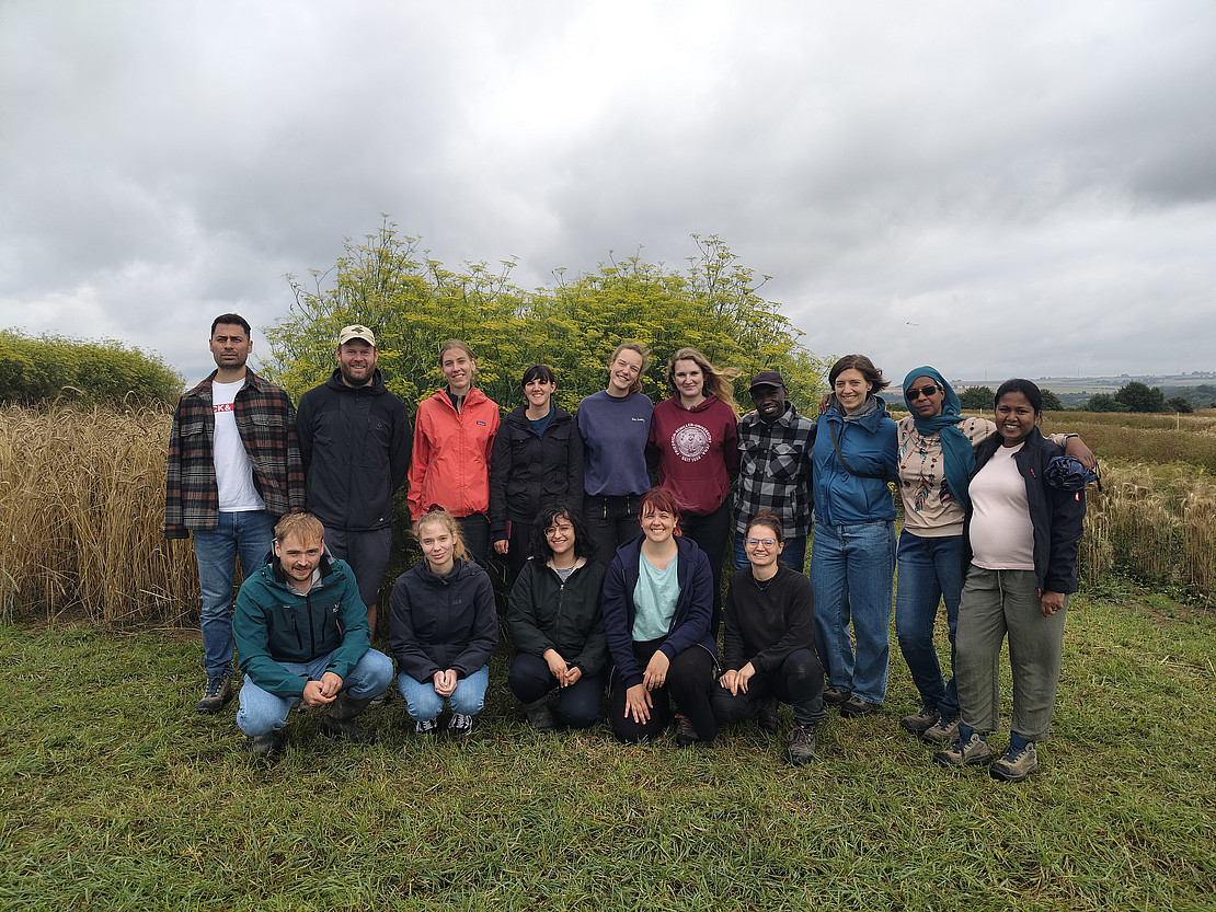 Das Bild zeigt die Doktorandinnen und Doktoranden des Projektes in Frankenhausen
