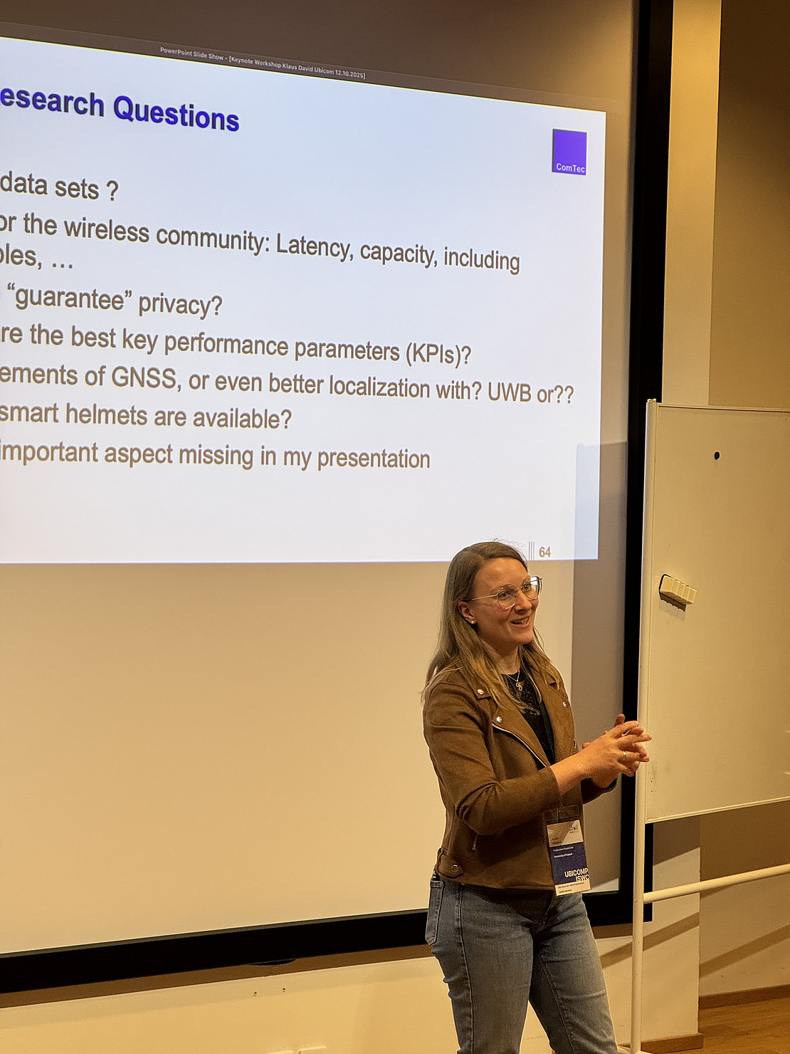 Dr. Judith Heinisch trägt vor.