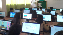Class room scene during "Life Opportunity Project" in Ecuador