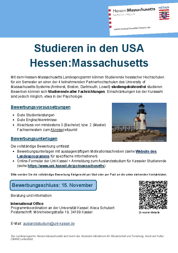 Hessen/Massachusetts Ausschreibung