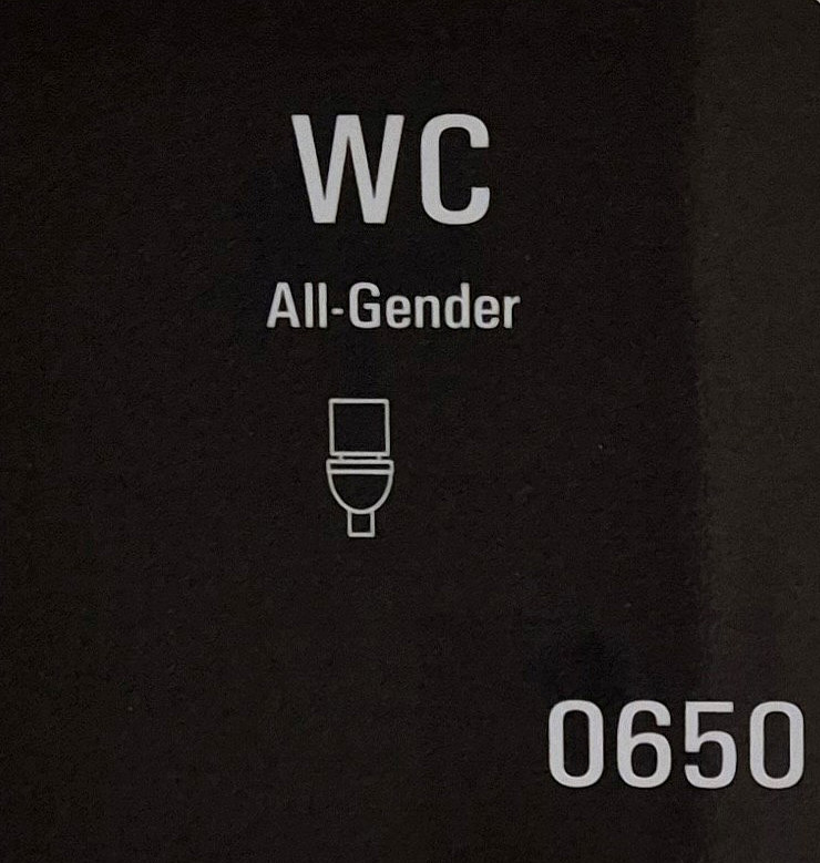 Beschilderung einer All-Gender Toilette