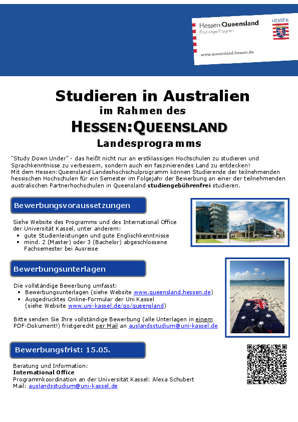 Hessen/Queensland Ausschreibung