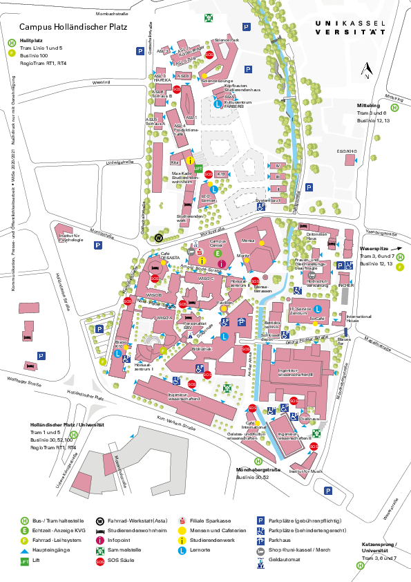 Campus map / Emergency phones