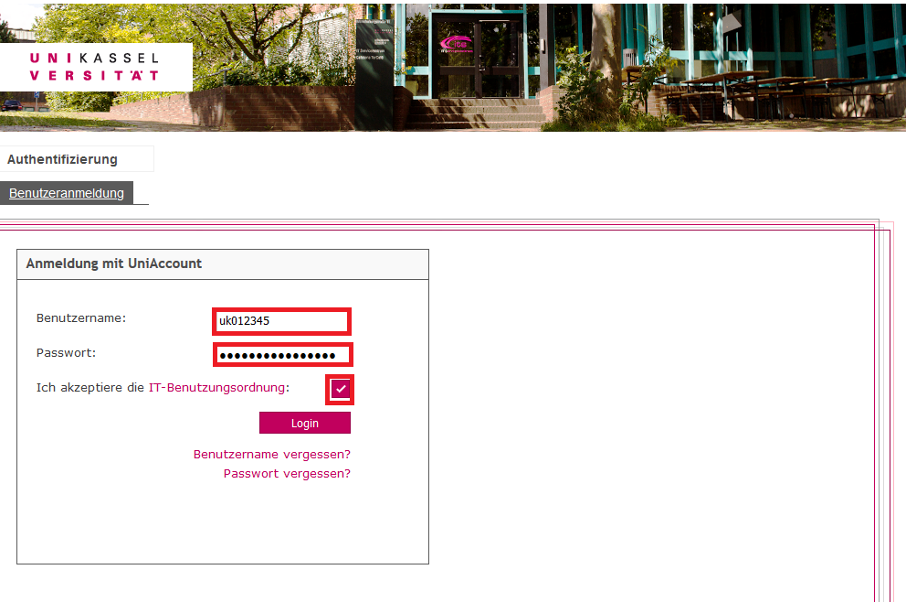 User-App des Identitätsmanagements