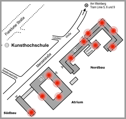 Karte HBK (Kunsthochschule)