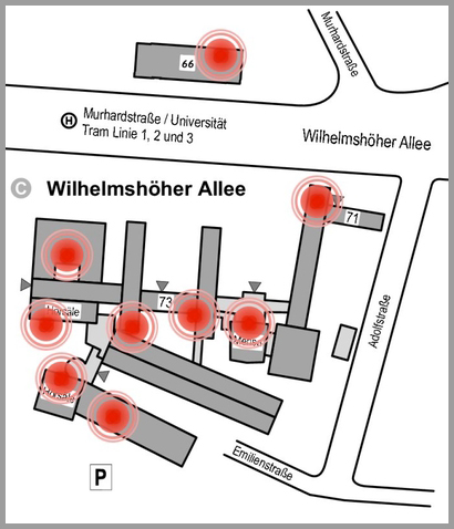 Karte Wilhelmshöher Allee