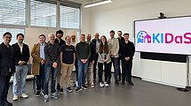 The photo shows participants at the kick-off meeting in Nuremberg.