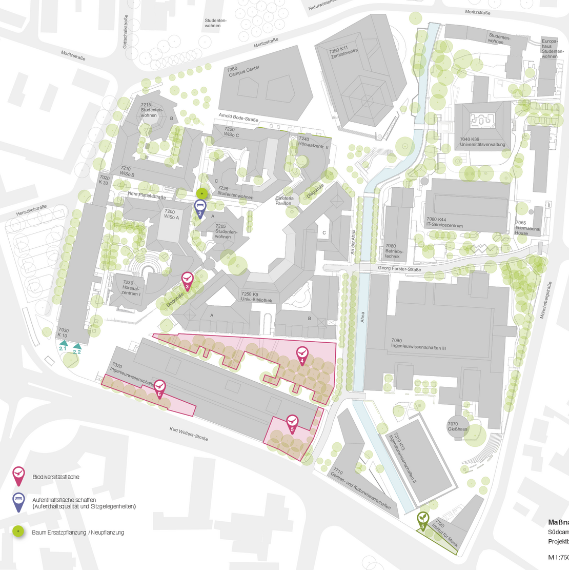  (öffnet Vergrößerung des Bildes)Maßnahmenpaket 1 - Campus Süd