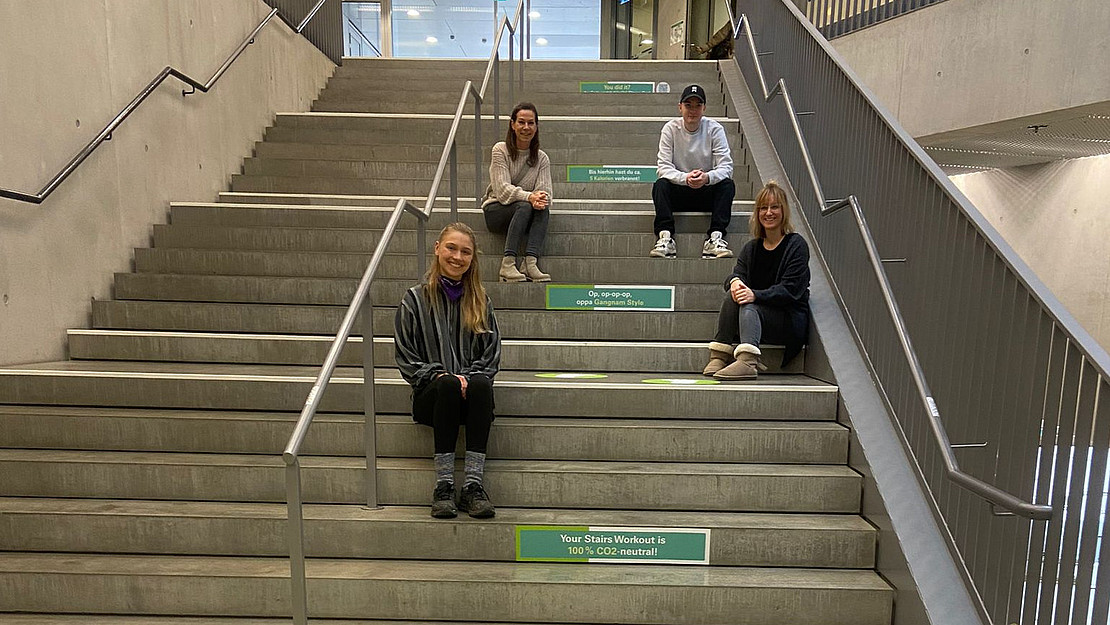 Oben v. l. n. r: Jana Winter, Robin Klapp; Unten v. l. n. r.: Julia Hauser, Katrin Fensterer