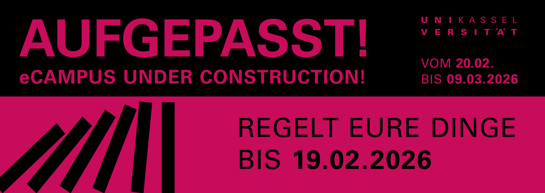 The eCampus maintenance phase starts on February 19