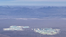 Image of a lithium mine in the Atacama Desert in Chile. 