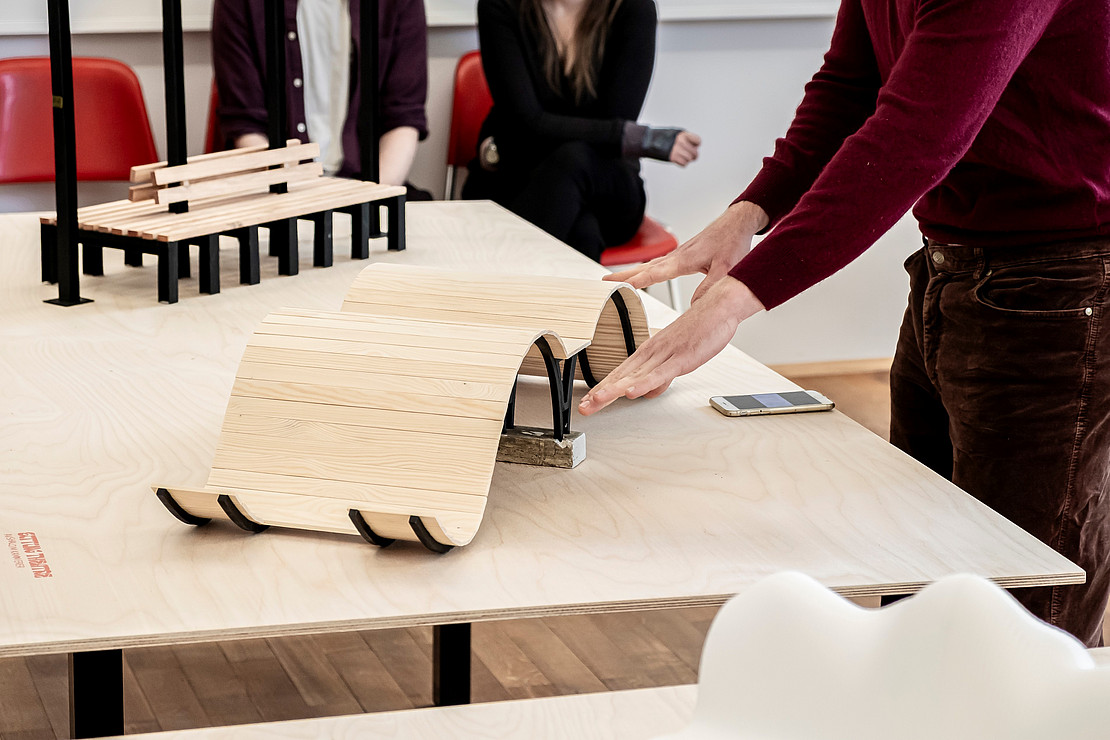 Kulturbänke designed von Studierenden