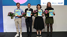 v. l. n. r.: Jerome Busch, Melina Brock, Sabrina Bittel, Linda Marie Pätzold