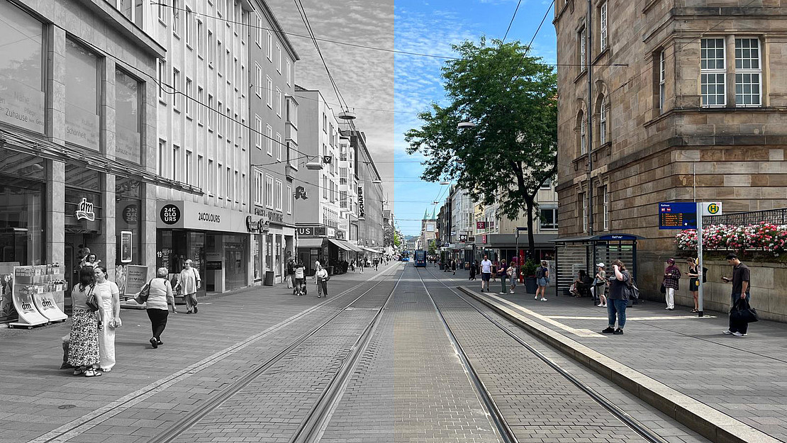 View of Obere Königsstraße.